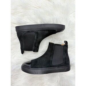 Handcrafted in Italy Suede Cap Toe Chelsea Boots Vibram Sole 37 6.5